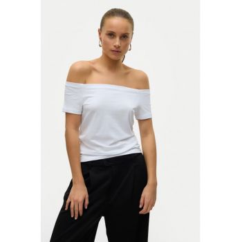Bluza dama -  304951565 - Modal/Bumbac/Elastan - Alb
