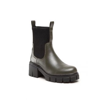 Botine dama -  301728085 - Piele ecologica - Kaki