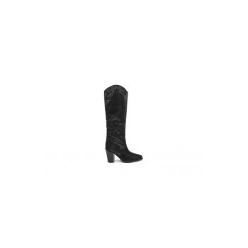 Cizme dama  304523656 - Textil - Negru