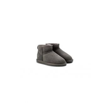 Ghete dama  191699151 - Piele naturala - 41 EU - Gri