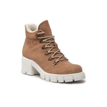 Ghete dama -  301009344 - Bej - Piele naturala/Piele intoarsa