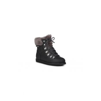Ghete dama  302953172 - Piele naturala - 36 EU - Negru