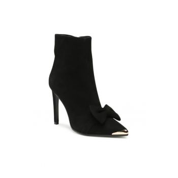 Ghete dama -  303203764 - Negru - Piele naturala/Piele intoarsa