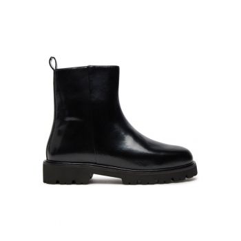 Ghete dama  304336249 - Piele naturala - Negru