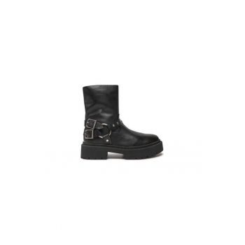 Ghete dama  304364914 - Piele naturala - 41 EU - Negru