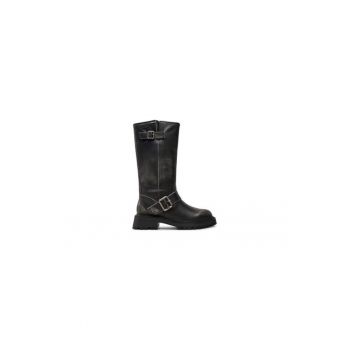 Ghete dama  304417504 - Piele naturala - Negru
