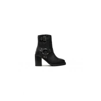 Ghete dama  304418495 - Piele naturala - Negru