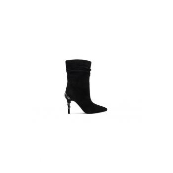 Ghete dama  304523472 - Piele naturala - Negru