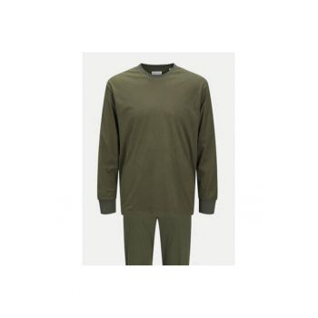 Pijama barbati -  Solid 12268536 - Verde - Poliester