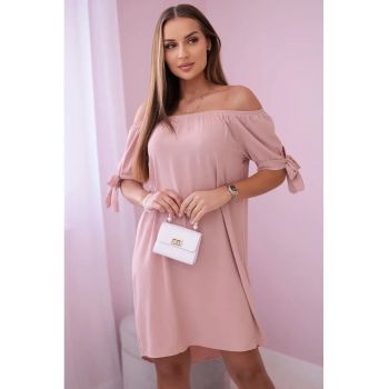 Rochie cu maneci cu snur -