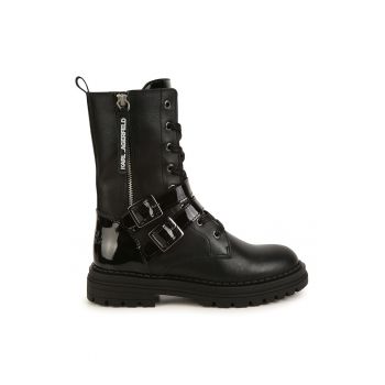 Cizme biker de piele