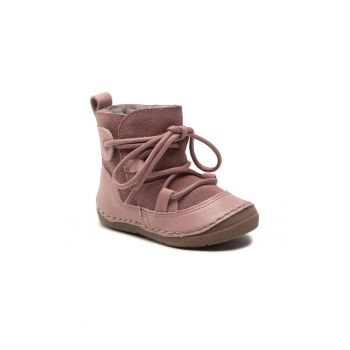 Cizme copii -  438052 - Piele intoarsa - Roz