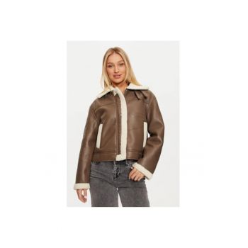 Geaca dama -  304502927 - Piele ecologica - Maro