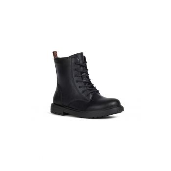 Ghete fete -  J Eclair Girl Black - Piele ecologica - Negru