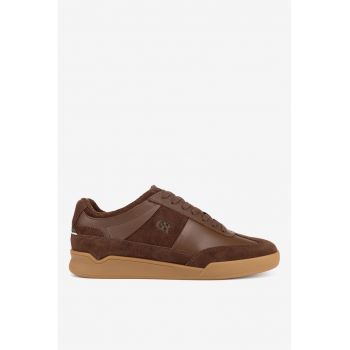 Pantofi barbati  5905588938774 - Piele intoarsa - Maro