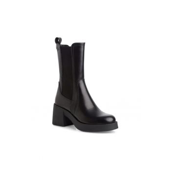 Botine dama -  casual - piele naturala - negru