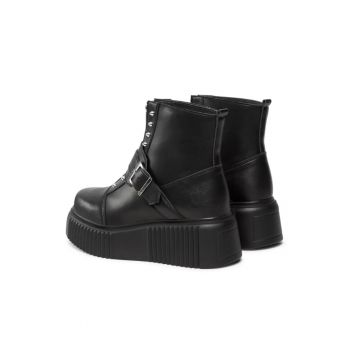Ghete dama -  303092023 - Negru - Piele ecologica