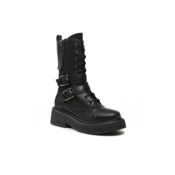 Ghete dama -  303093044 - Negru - Piele ecologica