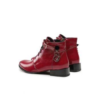 Ghete dama -  303444419 - Burgundia - Piele intoarsa