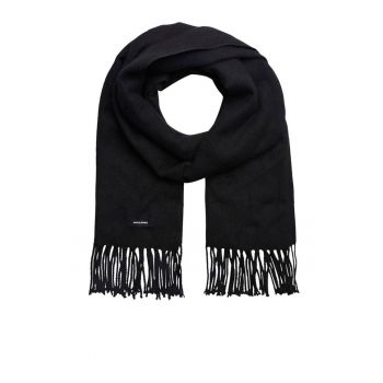Jack&Jones - Fular tricotat cu franjuri