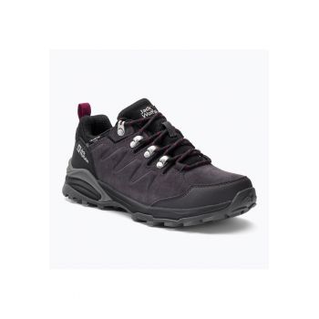Pantofi trekking  Piele intoarsa - Negru