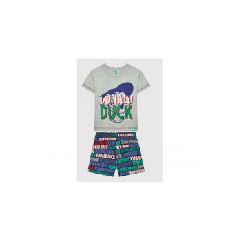 Pijama baieti -  300214893 - Bumbac - 90 CM - Gri