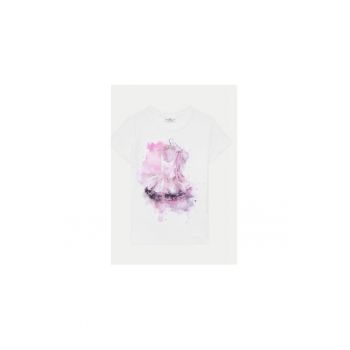 Tricou fete - 305276254 - Bumbac - 110 CM - Alb Tricou fete - 305276254 - Bumbac - 110 CM - Alb