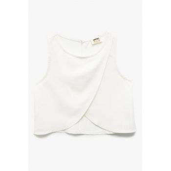 Bluza uni cu aspect petrecut