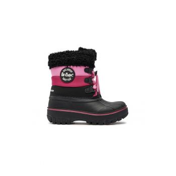 Cizme copii -  22594 - Sintetic - Roz - Negru
