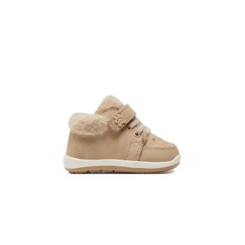 Ghete copii -  85483 - Piele naturala - Ecru