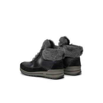 Ghete dama -  303058289 - Negru - Piele intoarsa