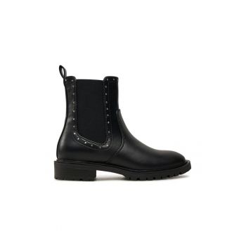 Ghete dama -  84643 - Piele ecologica - Negru