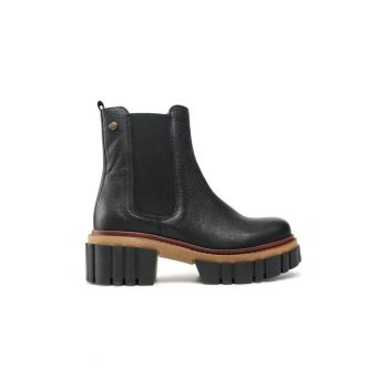 Ghete dama -  87465 - Piele naturala - Negru