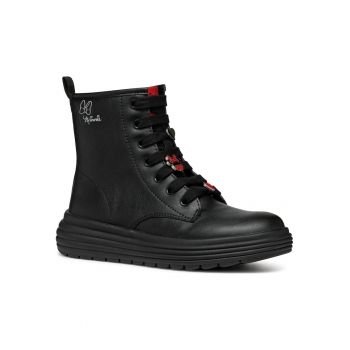 Ghete fete J46ETC 000BC C9999 -  Sintetic - Negru