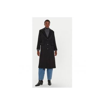 Palton dama -  304302473 - Lana/Poliester/Viscoza - Negru