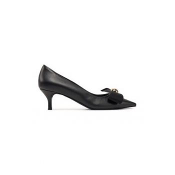 Pantofi dama -  Stiletto - negru - piele naturala -