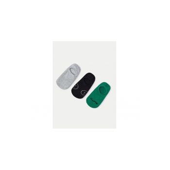 Set 3 perechi de sosete baieti -  303855543 - Bumbac/Poliamida - Verde