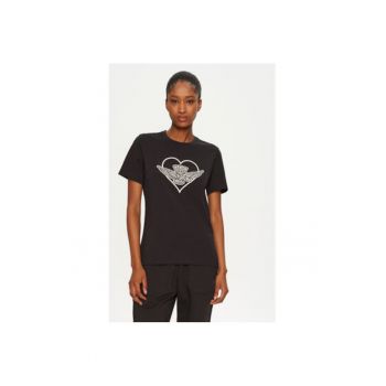 Tricou dama -  304565601 - Bumbac - Negru