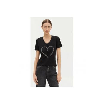 Tricou dama -  305170910 - Bumbac - Negru