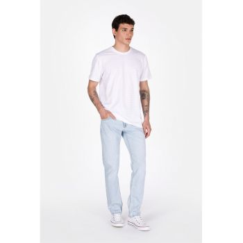 Blugi drepti cu model uni