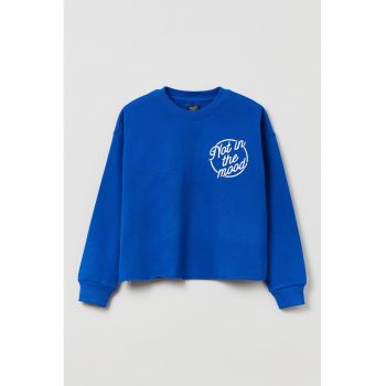 Bluza sport lejera din bumbac cu terminatie franjurata