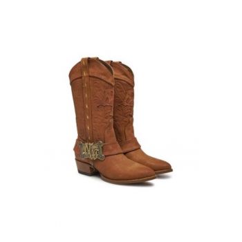 Botine dama -  maro - piele naturala -