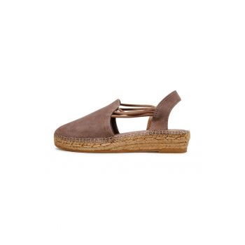 Espadrile dama -  200087 - Piele intoarsa - Maro