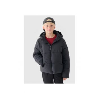 Geaca de iarna  Jr - puf sintetic - neagra - croiala supradimensionata