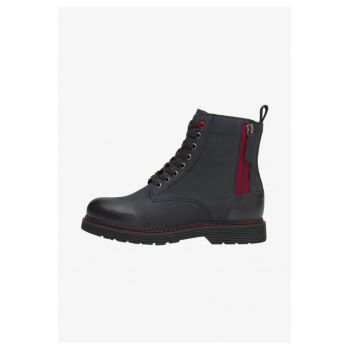 Ghete dama -  5904248885342 - Albastru - Piele naturala/Piele nabuc -