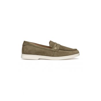 Pantofi loafer din piele intoarsa