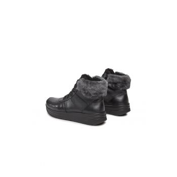 Pantofi sport dama -  303060978 - Negru - Piele intoarsa -