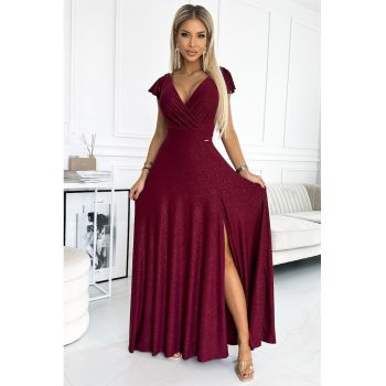Rochie lunga maxi cu decolteu petrecut -