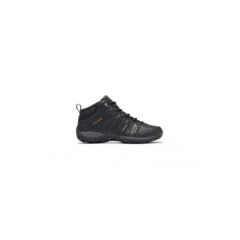 Bocanci trekking barbati  303979454 - Piele naturala - Negru