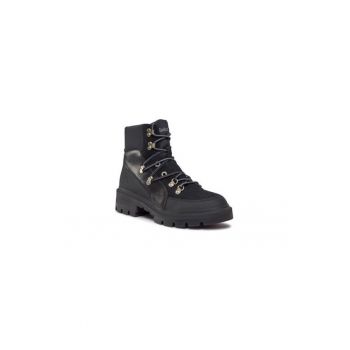Ghete dama  303224547 - Piele naturala - 38 EU - Negru